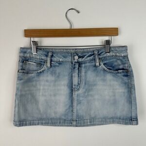 American Eagle By Payless Light Blue Mini Skirt